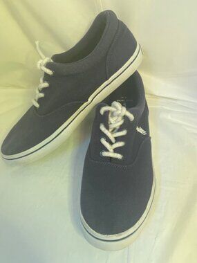 Ralph Lauren Keaton Canvas Sneaker in Navy Blue (Men's Size 7, Women's size 9)